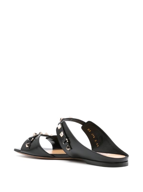 Valentino Garavani Rockstud Leather Sandals | Browns Sandals