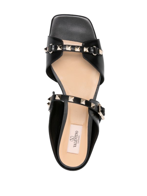 Valentino Garavani Rockstud Leather Sandals | Browns Sandals
