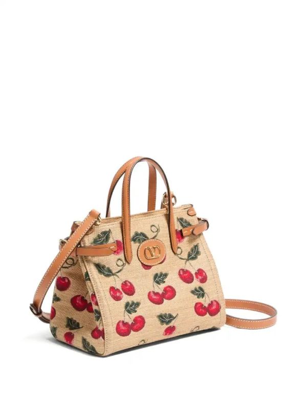 Valentino Garavani Small Antibes Cherry-motif Tote Bag | Browns Tote Bags