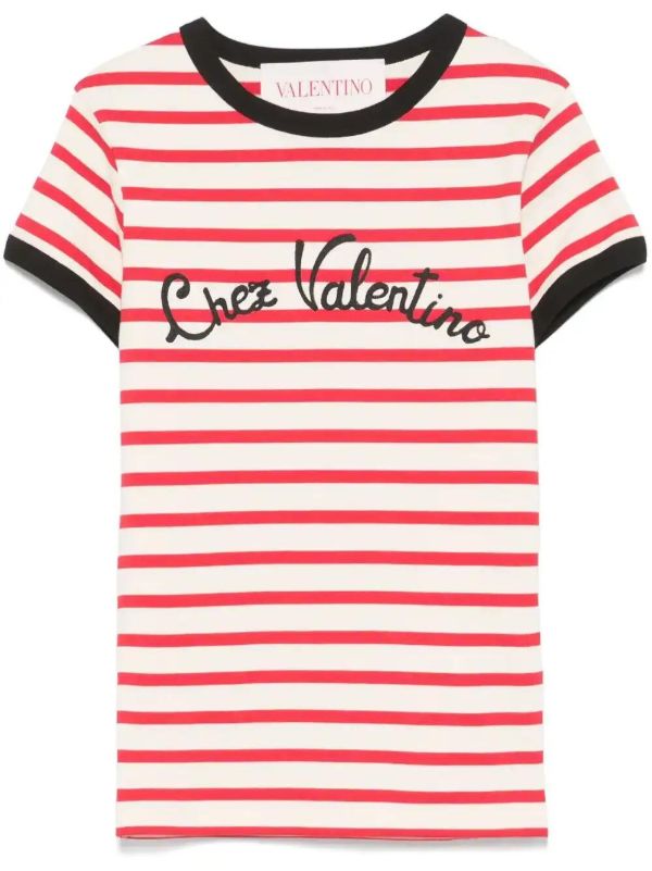 Valentino Garavani striped t-shirt | Browns T-Shirts & Jersey Shirts