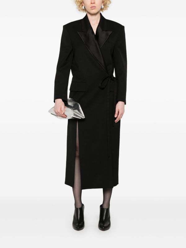 Valentino Garavani Tied Long Coat | Browns Double Breasted & Peacoats