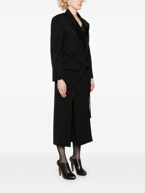 Valentino Garavani Tied Long Coat | Browns Double Breasted & Peacoats