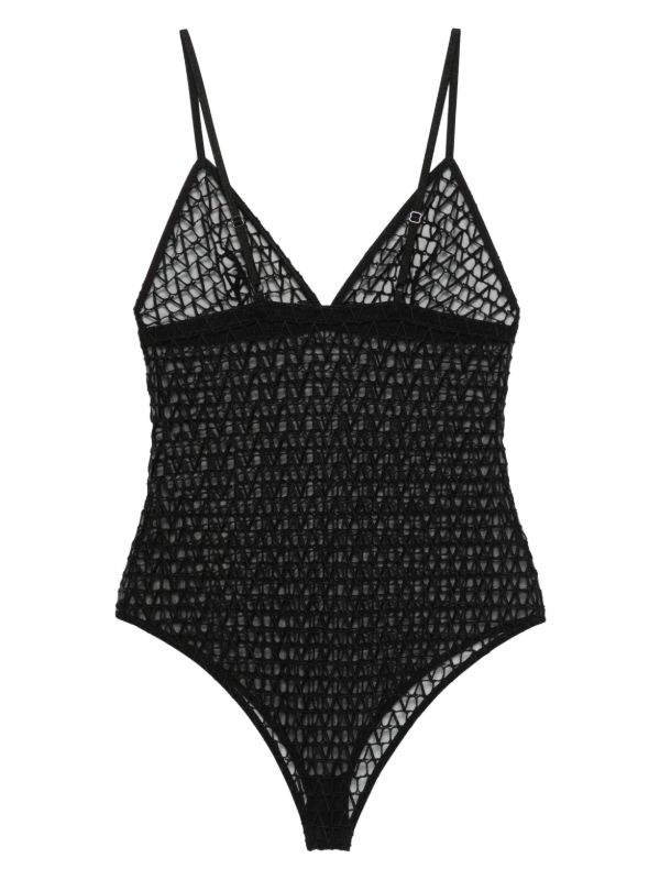 Valentino Garavani Toile Iconographe Bodysuit | Browns Vests & Tank Tops