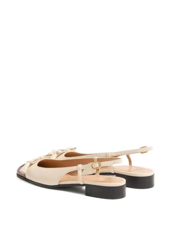 Valentino Garavani Valet Du Roi Kid Ballet Flats | Browns Ballerina Shoes
