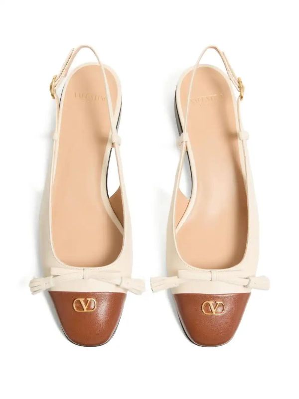 Valentino Garavani Valet Du Roi Kid Ballet Flats | Browns Ballerina Shoes
