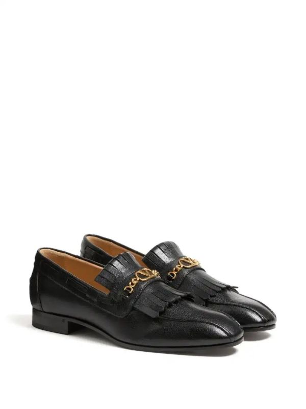 Valentino Garavani VLogo Signature Fringed Loafers | Browns Loafers