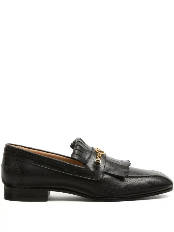 Valentino Garavani VLogo Signature fringed loafers | Browns Loafers