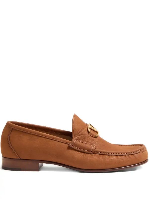 Valentino Garavani VLogo suede loafers | Browns Loafers