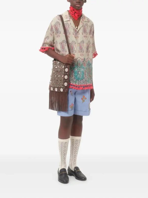 Valentino Garavani Voyage Imaginaire-print Linen Shirt | Browns Shirts