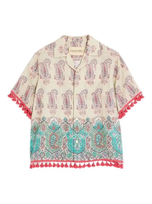 Valentino Garavani Voyage Imaginaire-print linen shirt | Browns Shirts