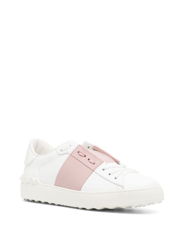 Valentino Garavani White Open VLTN Low-Top Leather Sneakers | Browns Sneakers