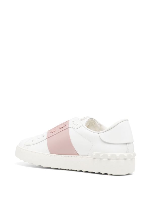 Valentino Garavani White Open VLTN Low-Top Leather Sneakers | Browns Sneakers