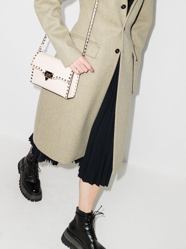 Valentino Garavani White Rockstud Small Leather Cross Body Bag | Browns Messenger & Crossbody Bags