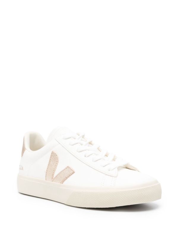 VEJA White Campo Leather Sneakers | Browns Sneakers