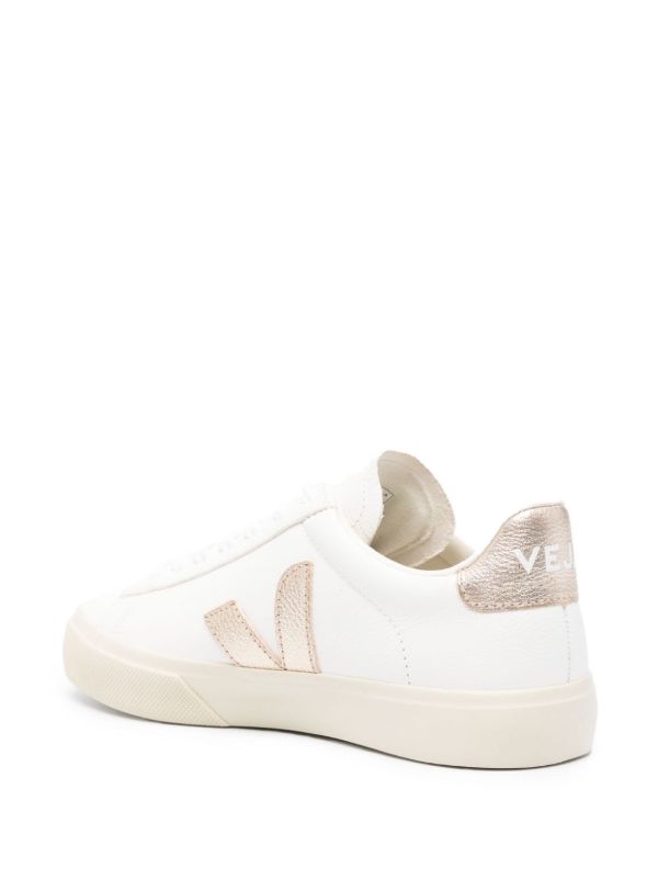 VEJA White Campo Leather Sneakers | Browns Sneakers