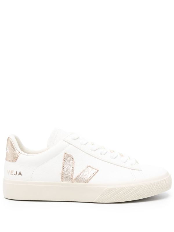 VEJA White Campo Leather Sneakers | Browns Sneakers