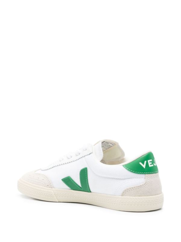 VEJA White Volley Lace-Up Sneakers | Browns Sneakers