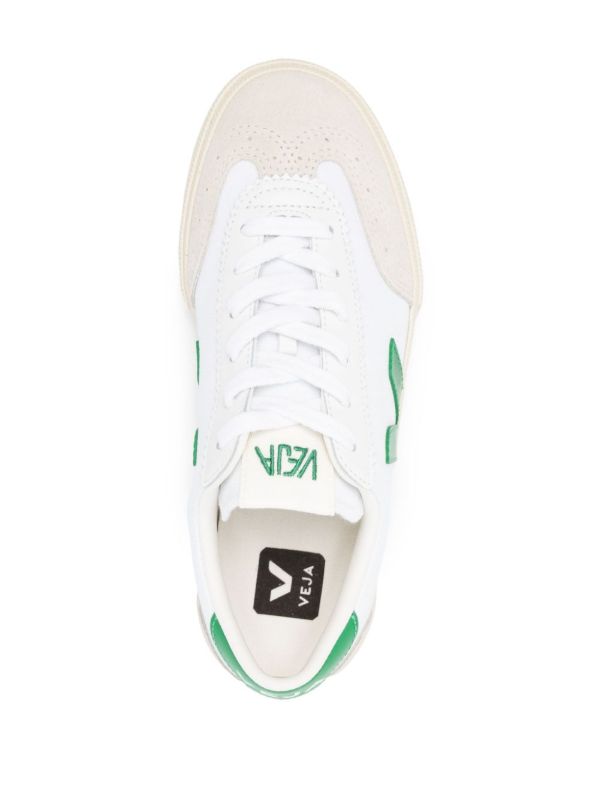 VEJA White Volley Lace-Up Sneakers | Browns Sneakers