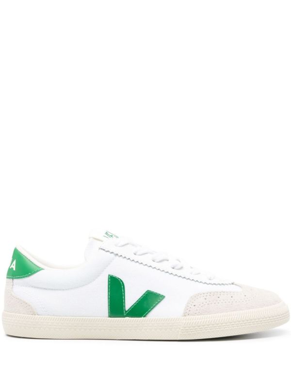 VEJA White Volley Lace-Up Sneakers | Browns Sneakers
