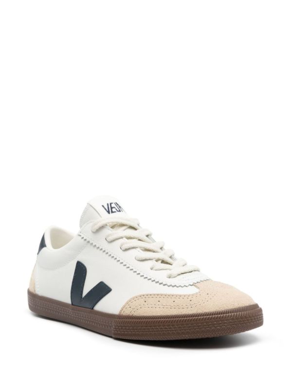 VEJA White Volley Leather Sneakers | Browns Sneakers