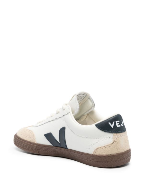 VEJA White Volley Leather Sneakers | Browns Sneakers