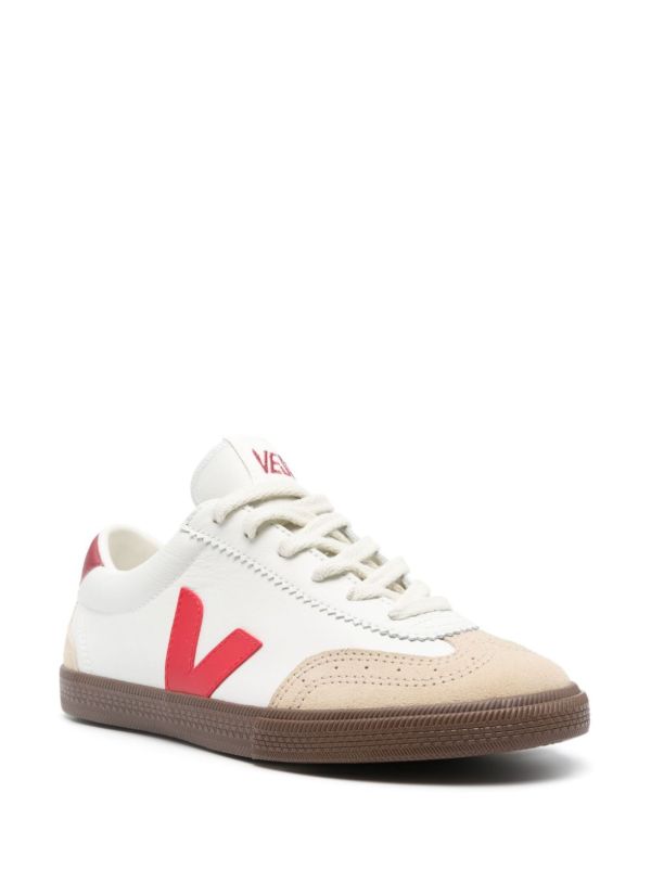 VEJA White Volley Leather Sneakers | Browns Sneakers
