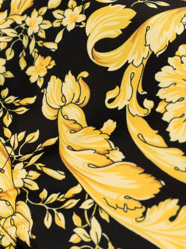 Versace Black Baroque Print Swim Shorts | Browns Swim & Board Shorts