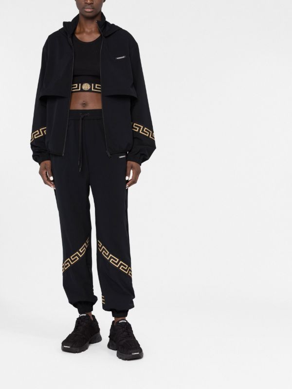 Versace Black Greca Print Track Jacket | Browns Performance Track Jackets