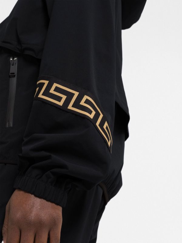Versace Black Greca Print Track Jacket | Browns Performance Track Jackets