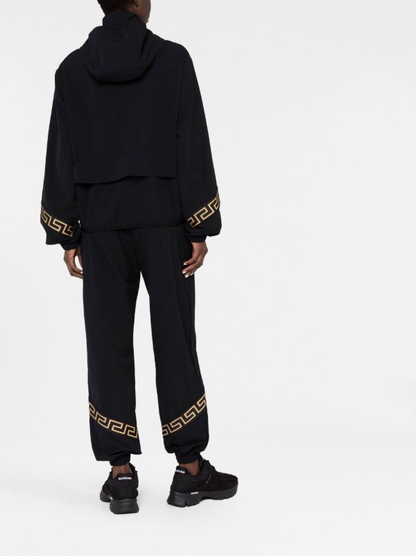 Versace Black Greca Print Track Jacket | Browns Performance Track Jackets