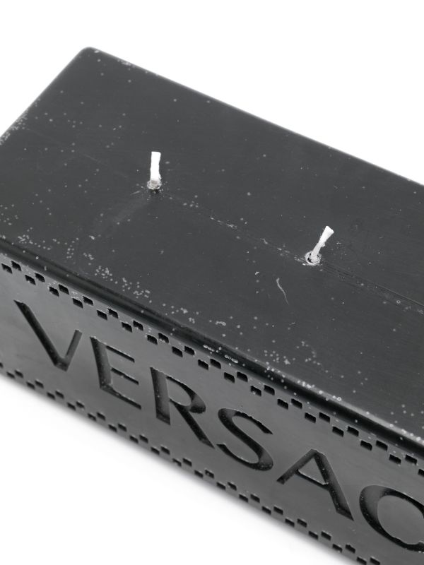 Versace Black Logo Embossed Candle | Browns Candles