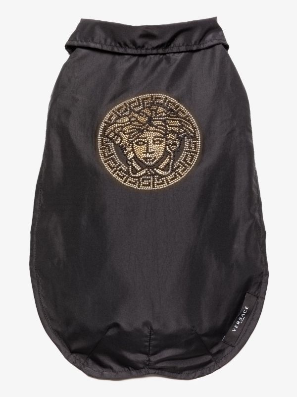 Versace Black Medusa Dog Coat | Browns Pets Accessories
