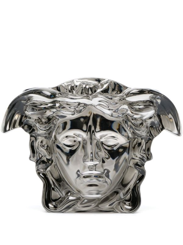 Versace black Medusa Grande glass vase | Browns Vases