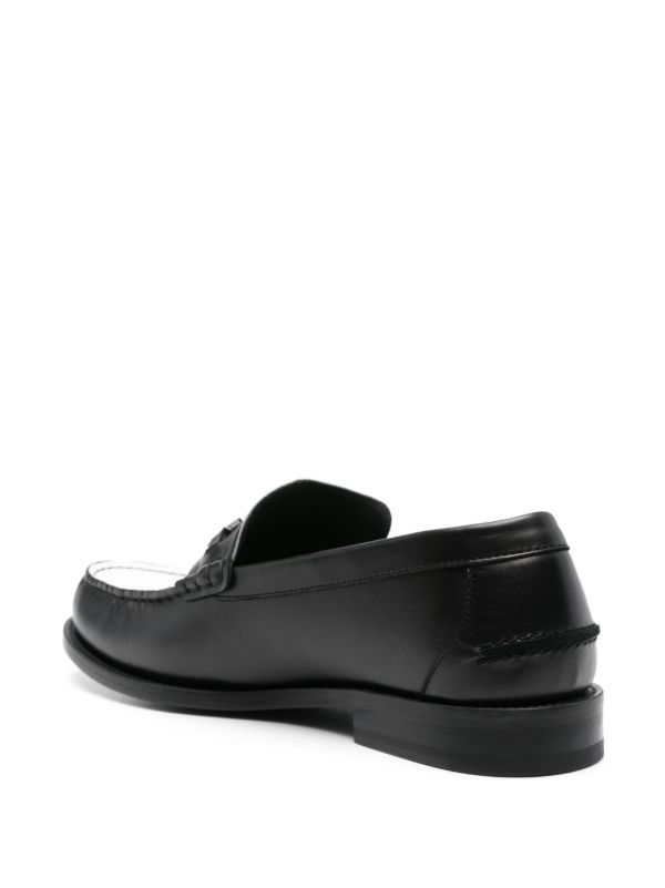 Versace Black Medusa Leather Loafers | Browns Loafers