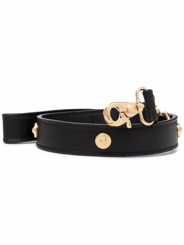 Versace black Medusa studded leather leash | Browns Pet Accessories