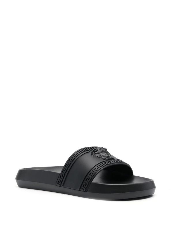 Versace Black Palazzo Slides | Browns Flip-Flops & Slides