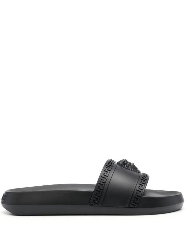 Versace Black Palazzo Slides | Browns Flip-Flops & Slides