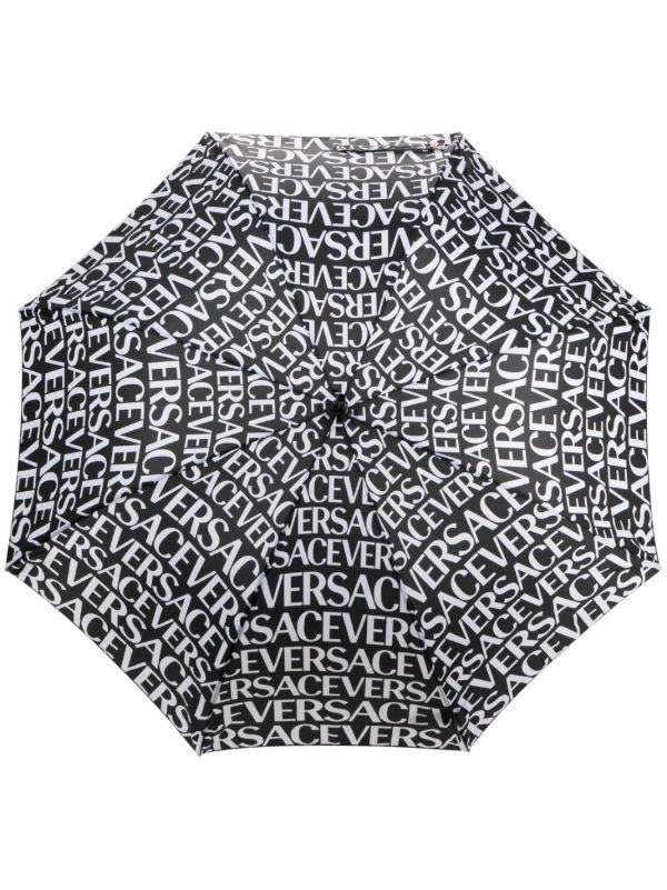 Versace Black Versace Allover Umbrella | Browns Umbrellas