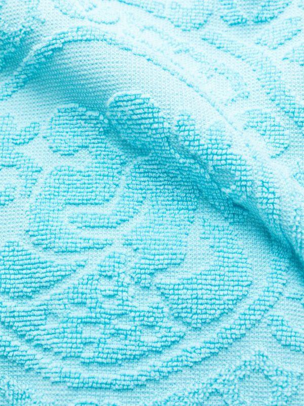 Versace Blue Barocco Terry-Cloth Cotton Robe | Browns Dressing Gowns & Robes