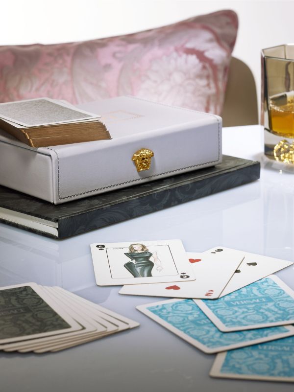 Versace Blue Medusa Playing Cards Box Set | Browns Collectibles