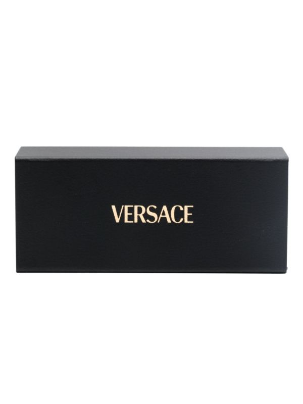 Versace Eyewear Black Shield-Frame Sunglasses | Browns Sunglasses