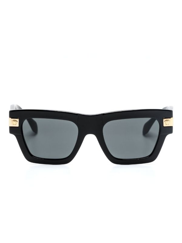 Versace Eyewear Black Square-Frame Sunglasses | Browns Sunglasses