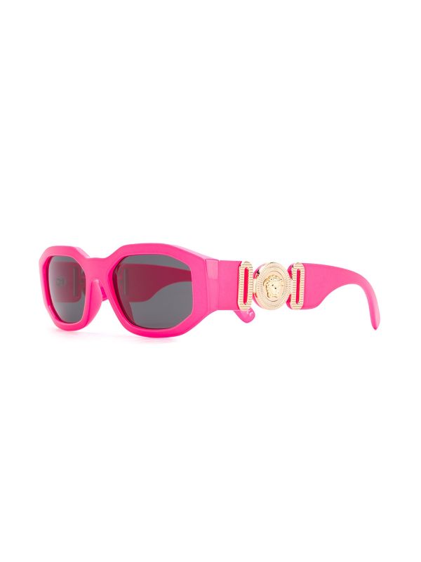 Versace Eyewear Pink Medusa Biggie Sunglasses | Browns Sunglasses