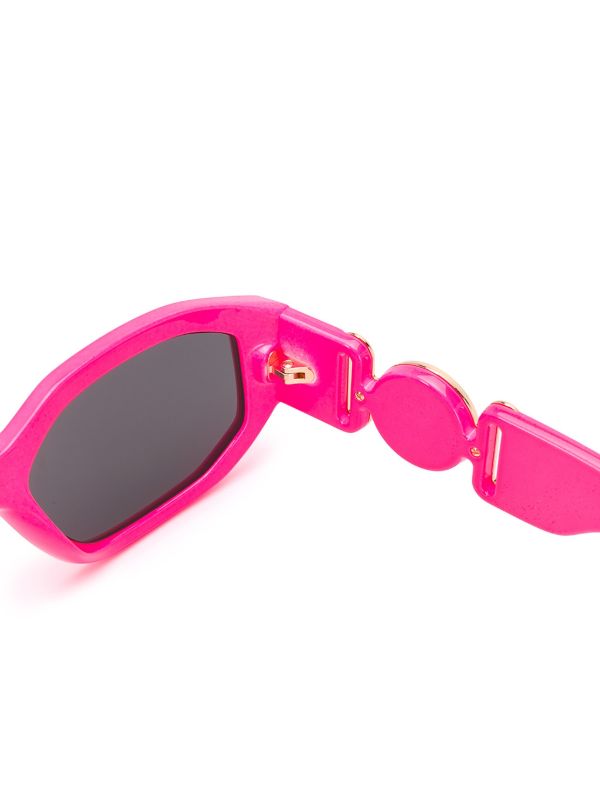 Versace Eyewear Pink Medusa Biggie Sunglasses | Browns Sunglasses
