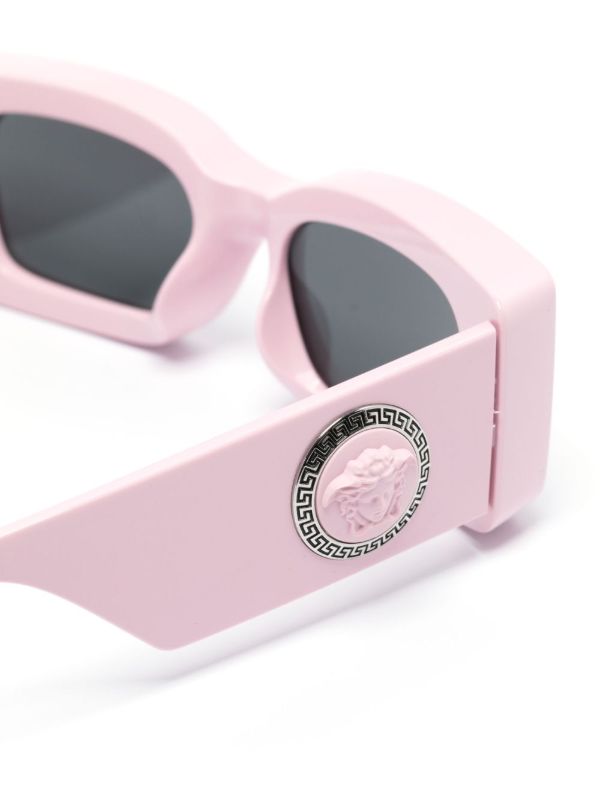 Versace Eyewear Pink Medusa Medallion Sunglasses | Browns Sunglasses
