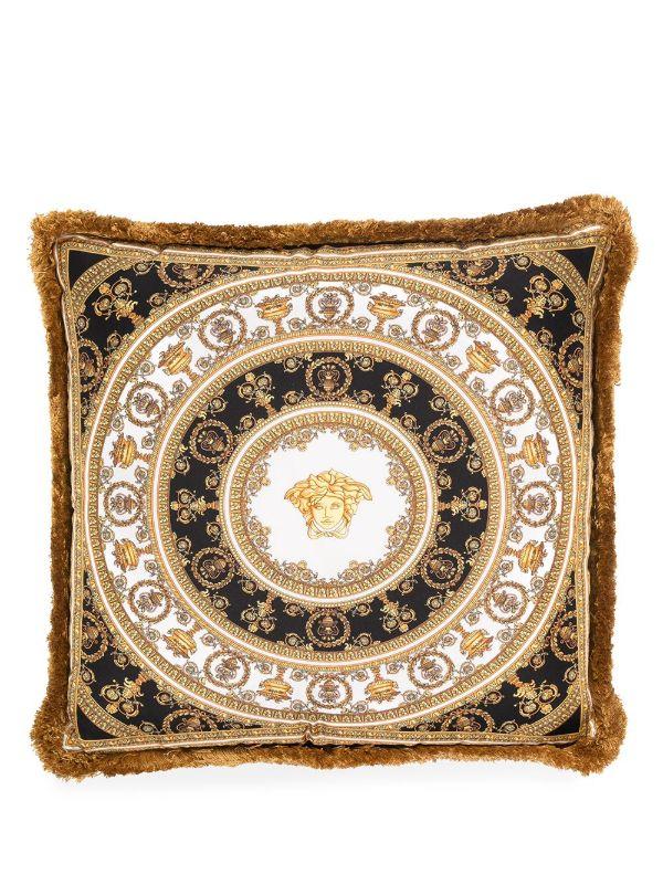 Versace Gold I ♡ Baroque Silk Cushion | Browns Cushions