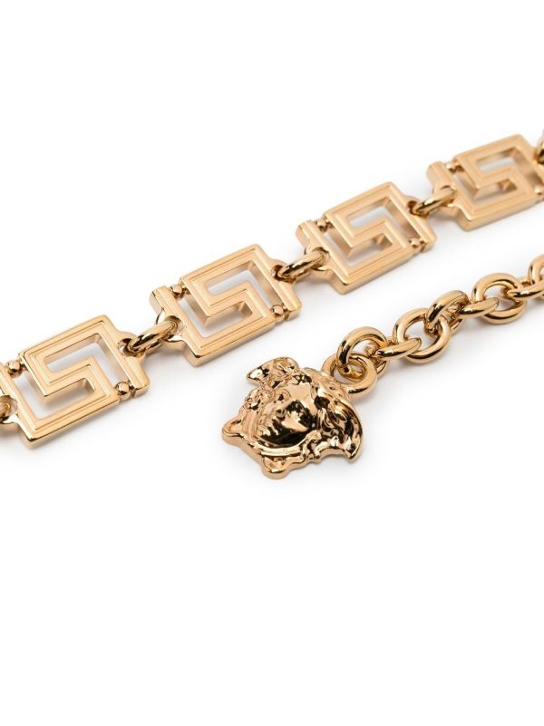 Versace Gold-tone Greca Chain Belt | Browns Belts