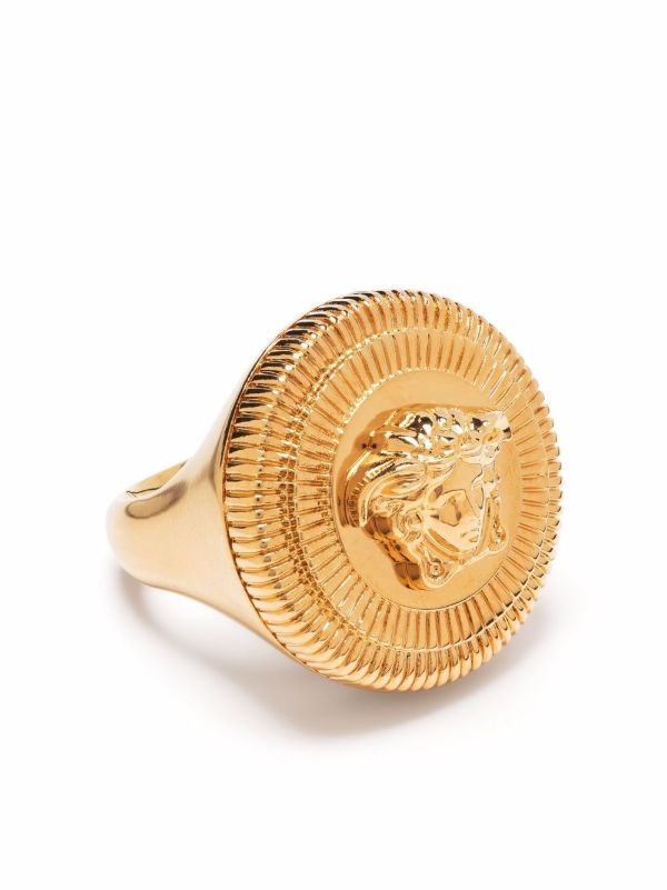 Versace Gold-Tone Medusa Biggie Ring | Browns Rings
