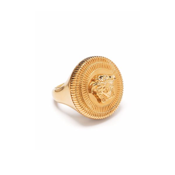 Versace Gold-Tone Medusa Biggie Ring | Browns Rings