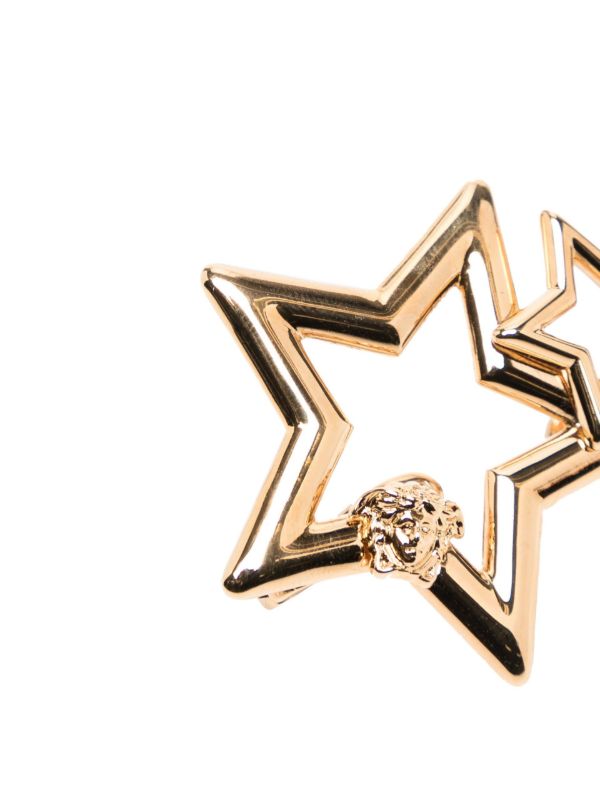 Versace Gold-Tone Medusa Head Star Hair Clip | Browns Hair Accessories